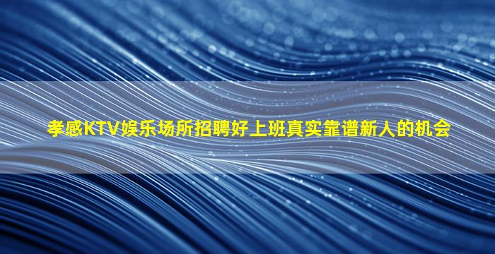 孝感KTV娱乐场所招聘好上班真实靠谱新人的机会